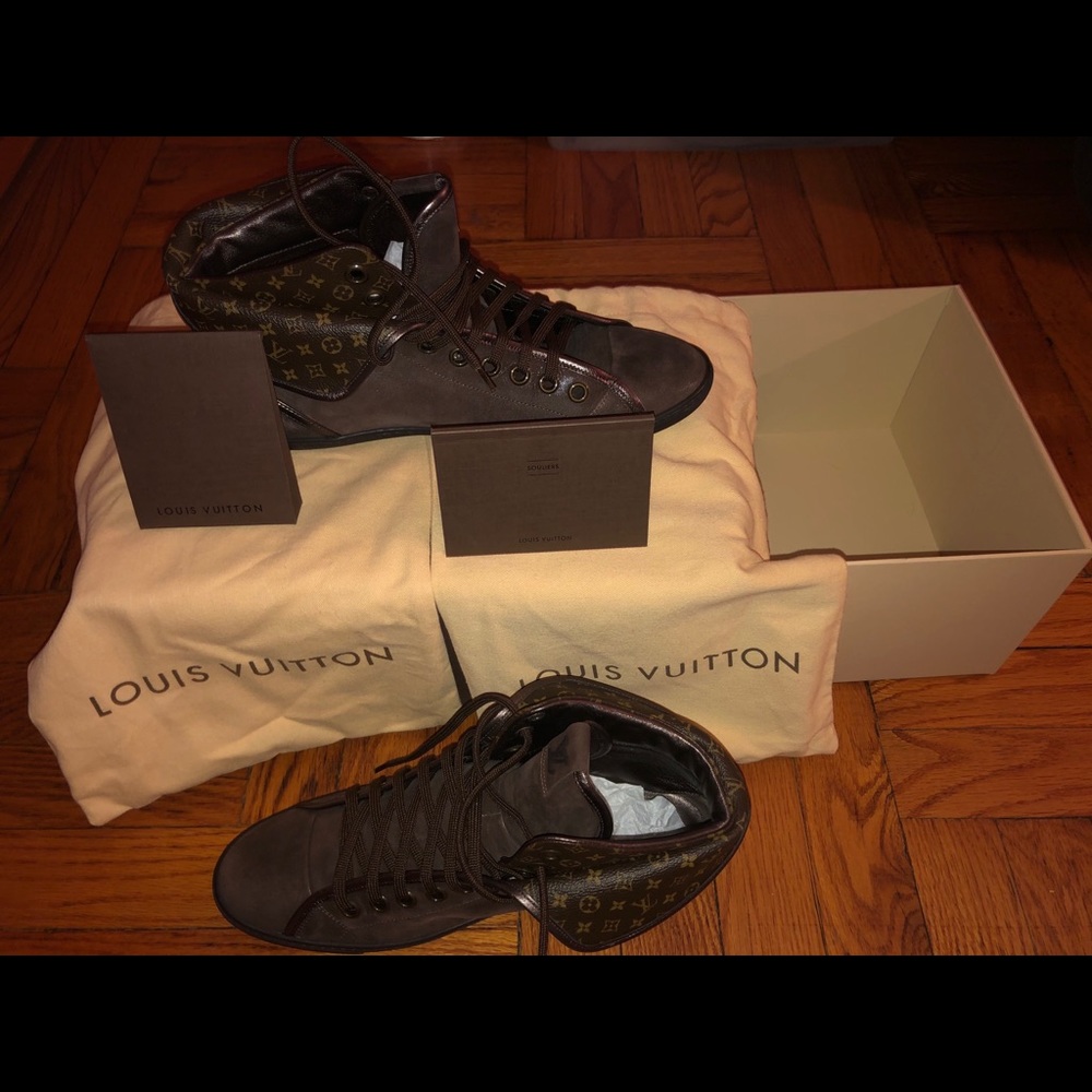 Louis Vuitton women’s high tops Size 10